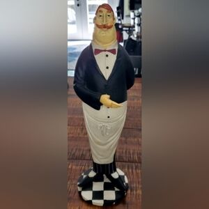French or Italian Bistro Waiter/Butler Statue